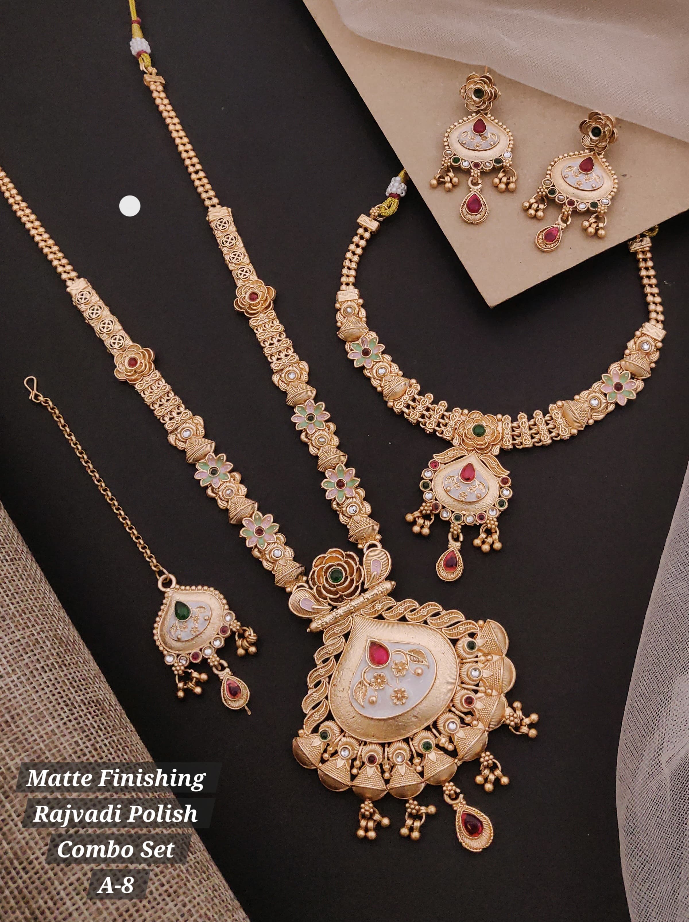 Beautiful Rajvadi jewellery set