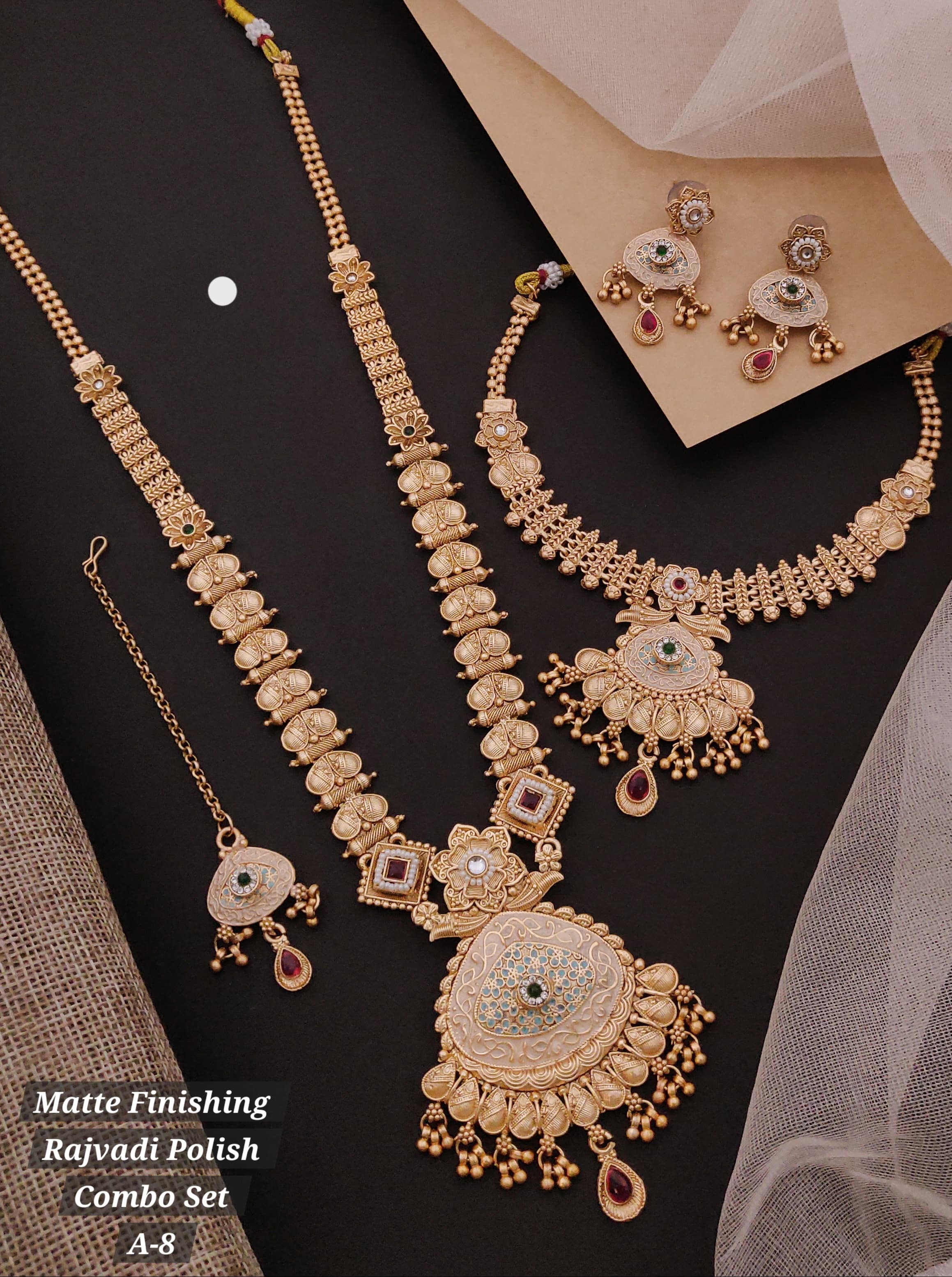 Elegant Rajvadi jewellery set