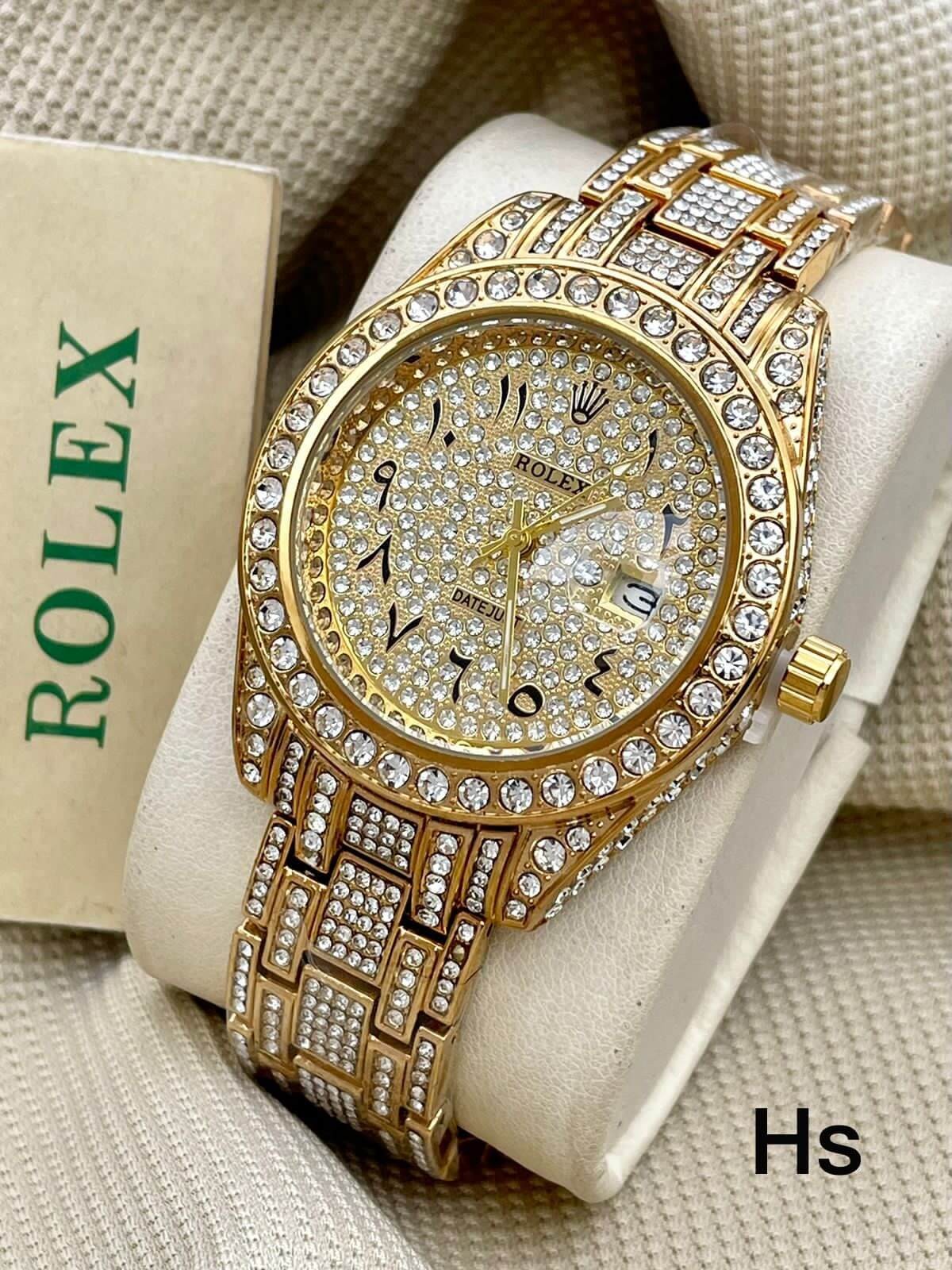 Rolex Golden Dial Watch For Men