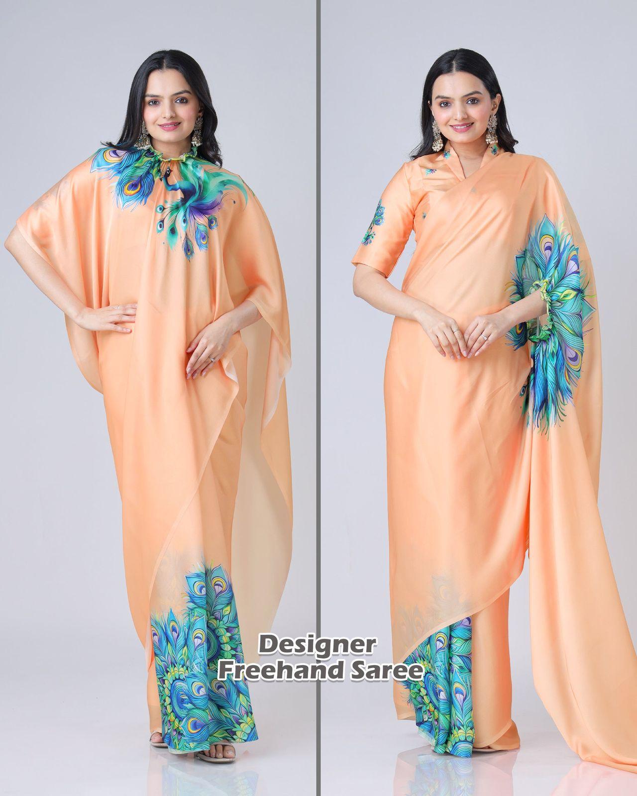 Party wear- Hand free saree