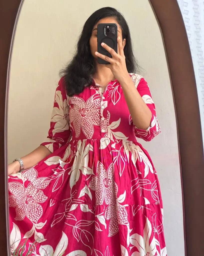Floral Breeze Cotton Midi Dress