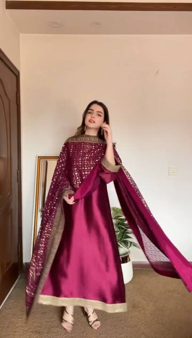 Monsoon Silktop pent and dupatta