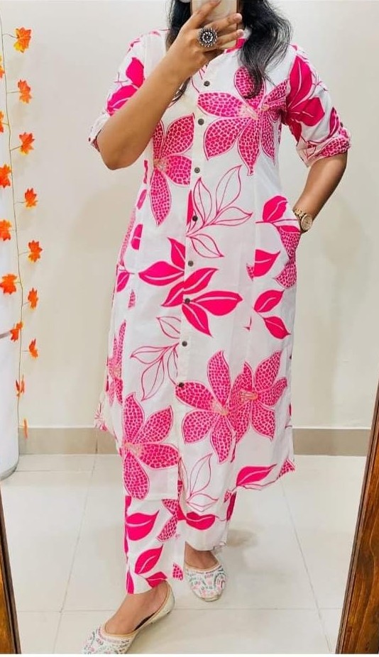 Floral Breeze Cotton Co-ord Set 