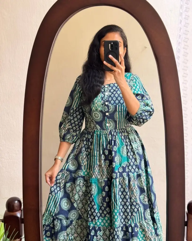 Floral Breeze Cotton Midi Dress