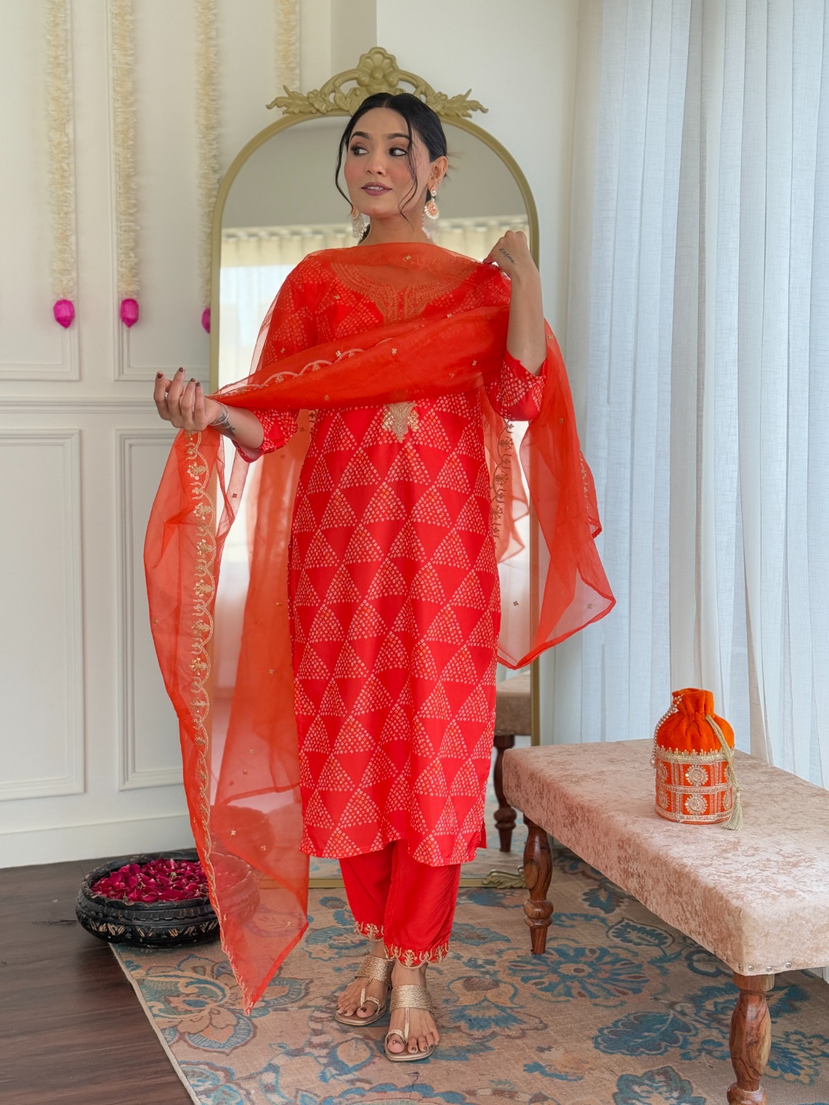 KURTI WITH PANT & DUPATTA