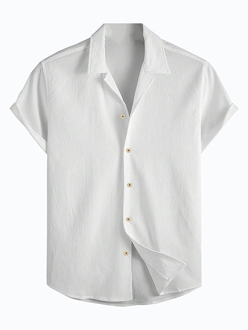 Men’s Lightweight Beige Short Sleeve Shirt