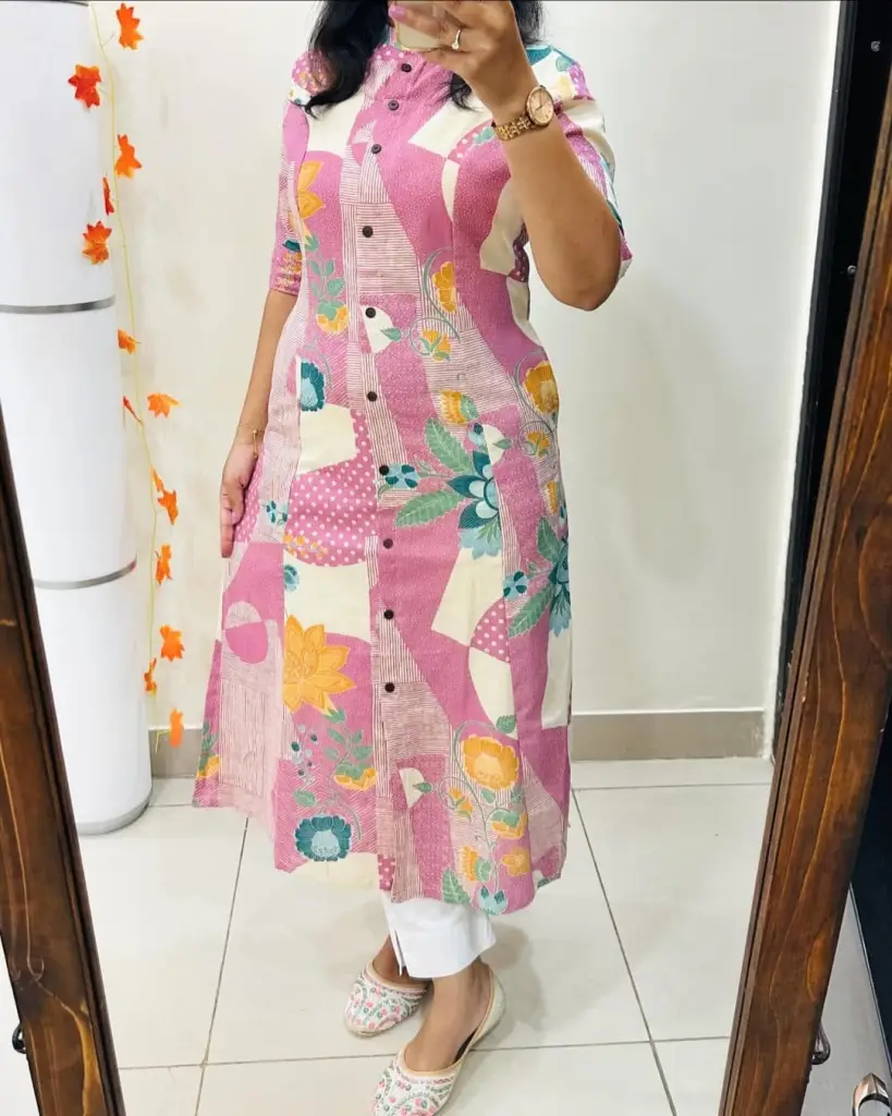 Multicolor Printed Cotton Kurti