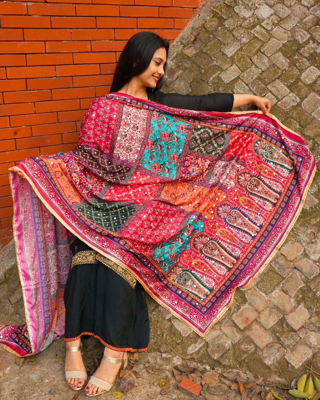Vibrant Multicolor Dupatta 
