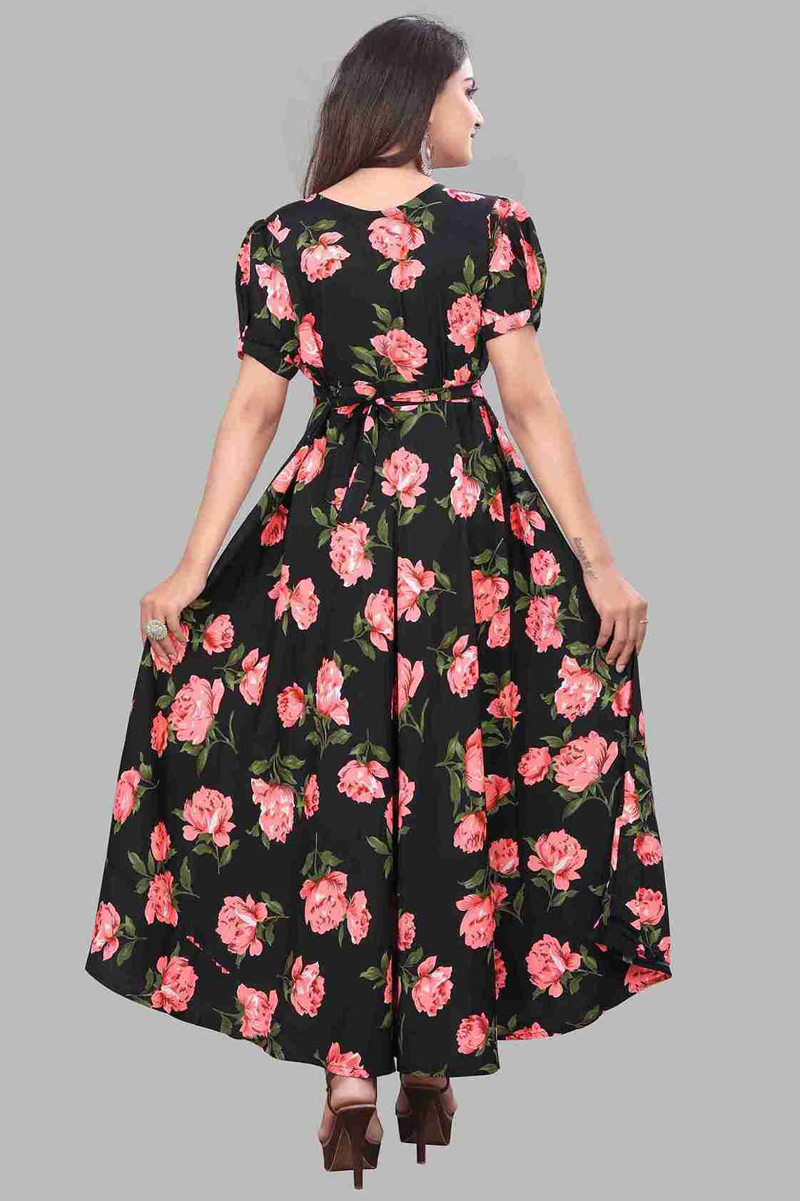 Women flower print dresses