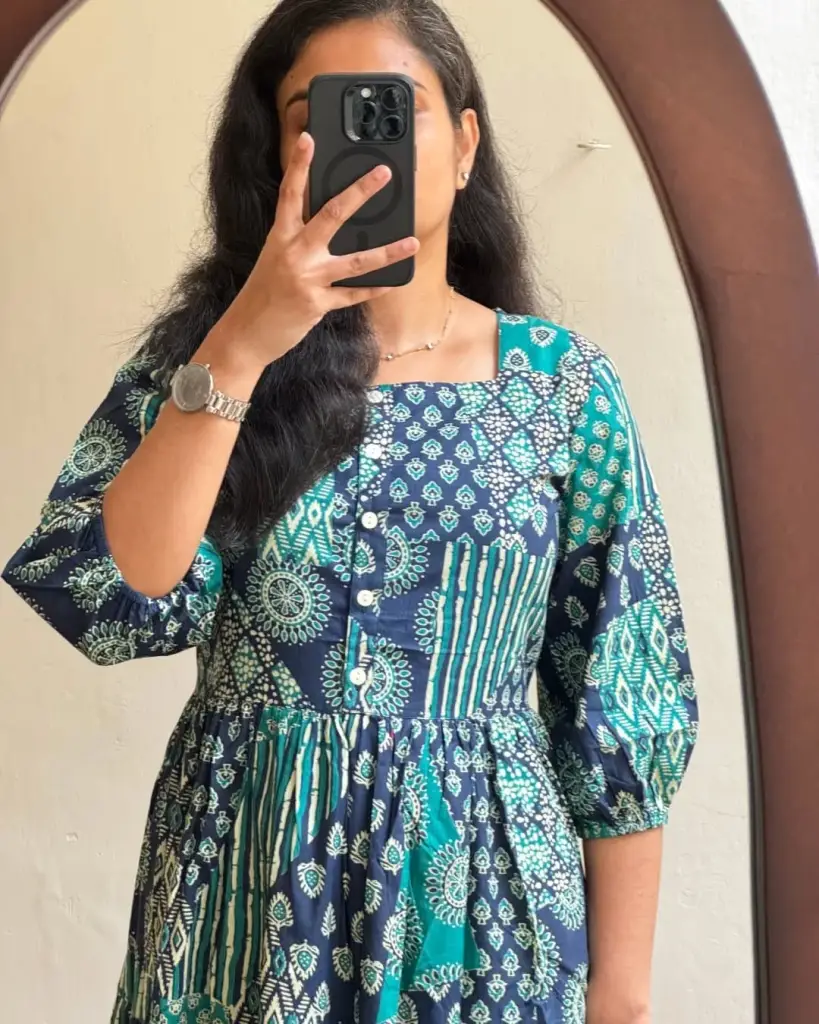 Floral Breeze Cotton Midi Dress