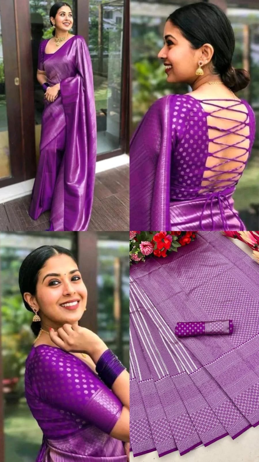 Soft fabric banarasi silk saree