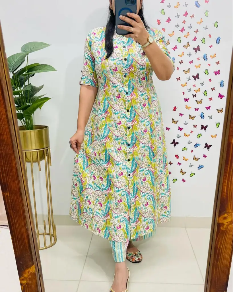 Vibrant Multicolor Kurta & Palazzo Set
