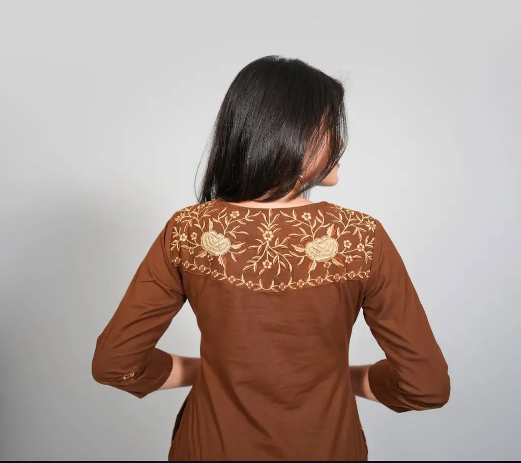 Embroidered Cotton Pant Set