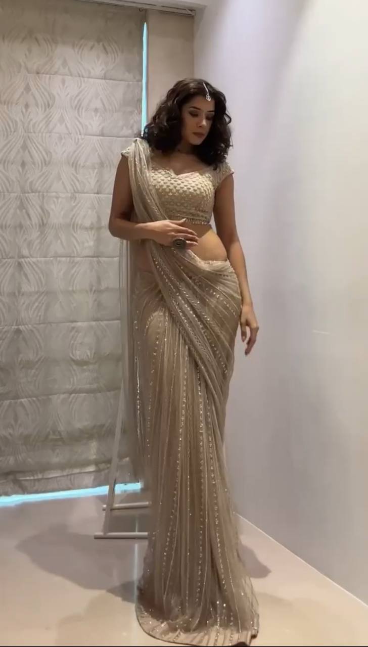 Ready To Wear Soft butterfly net Saree
