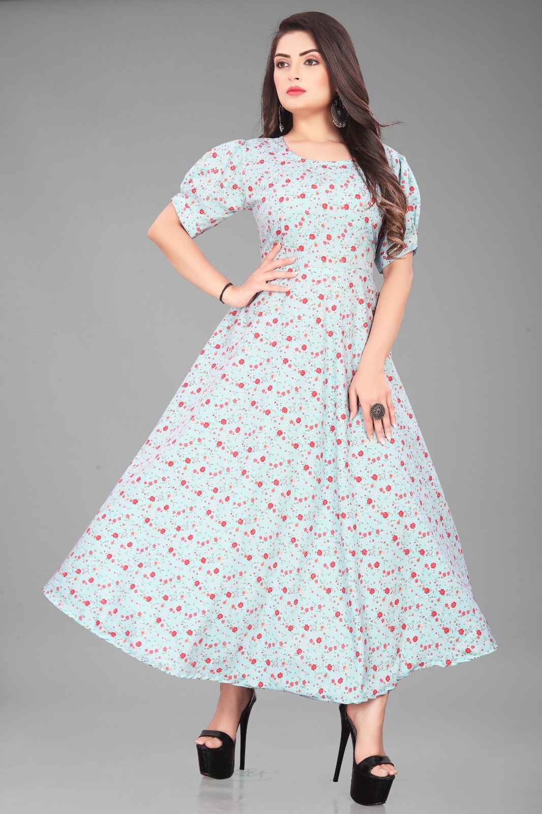 Floral Dusk Elegance Dress