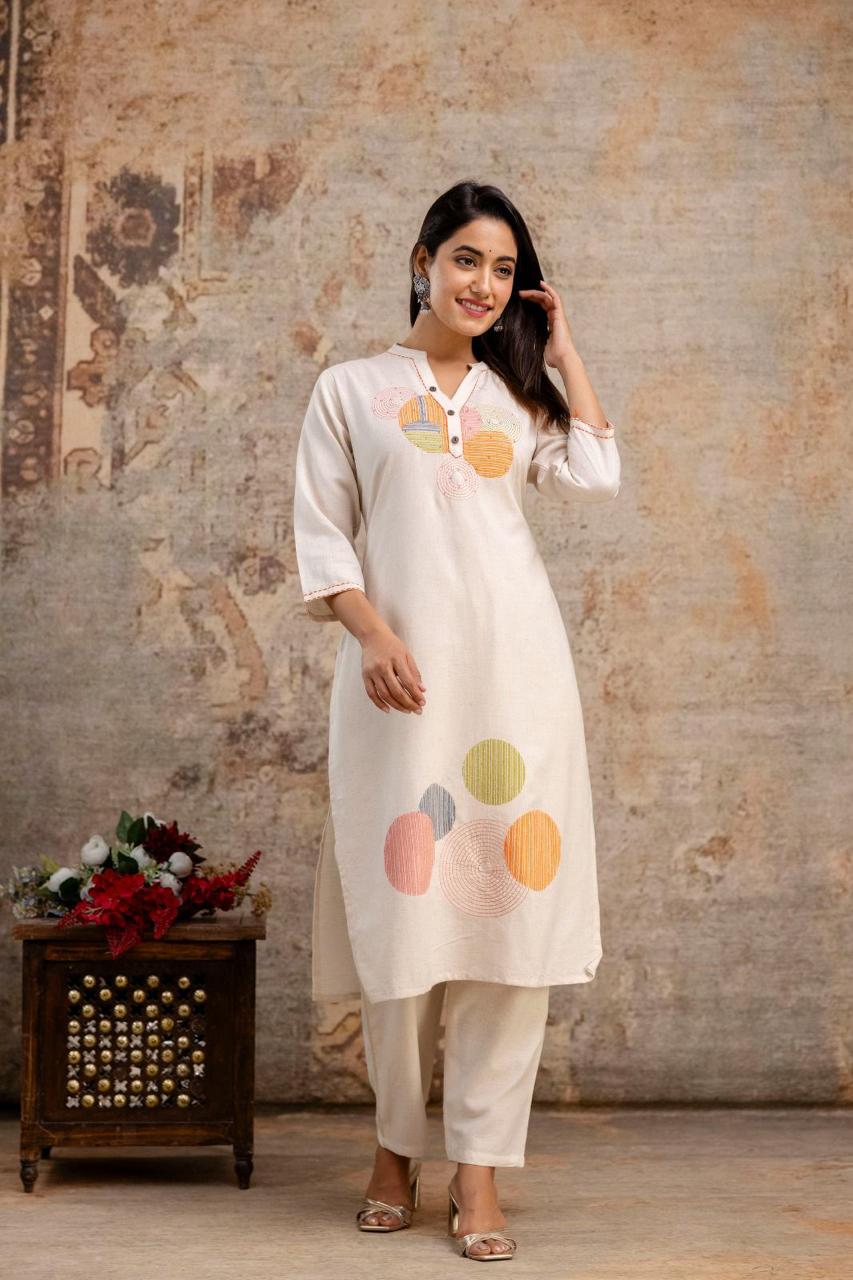 Women's Cotton Straight Kurti Set 