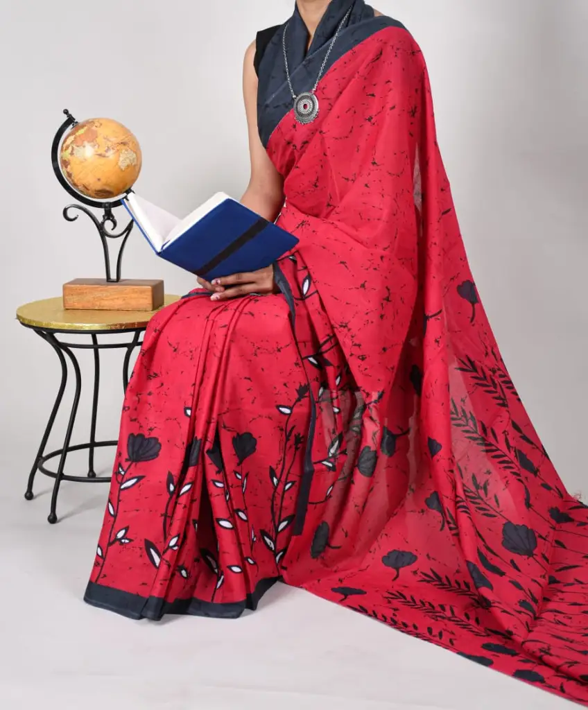 Cotton printed saree