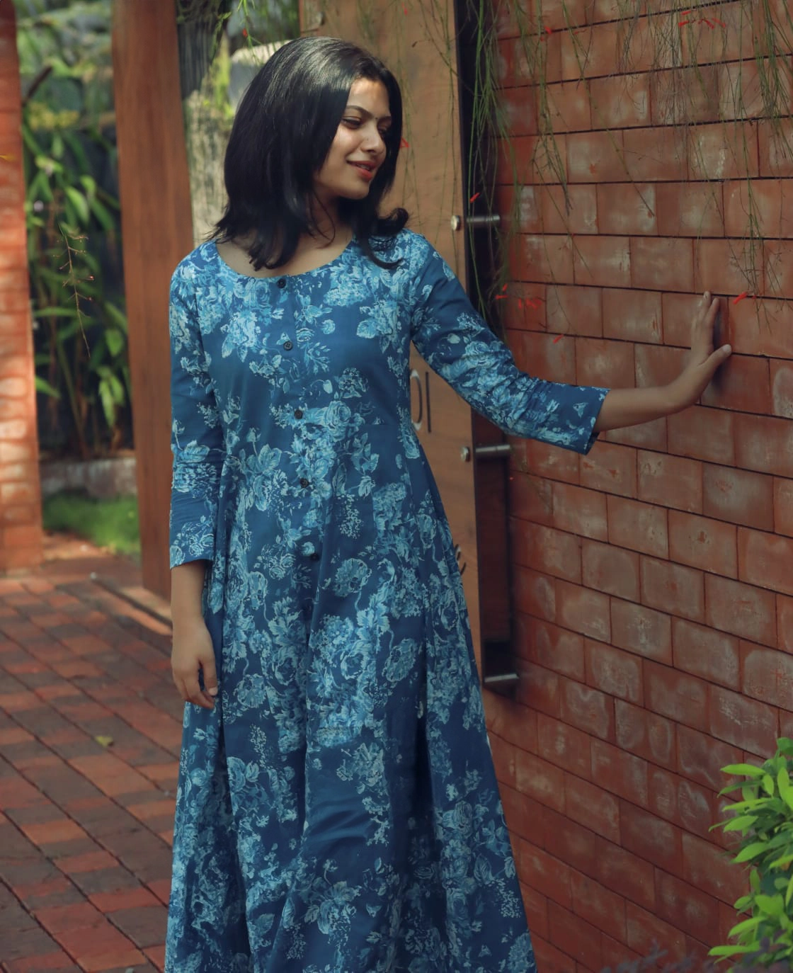 Beautiful pure cotton kurti with pant 