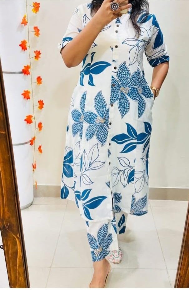 Floral Breeze Cotton Co-ord Set 