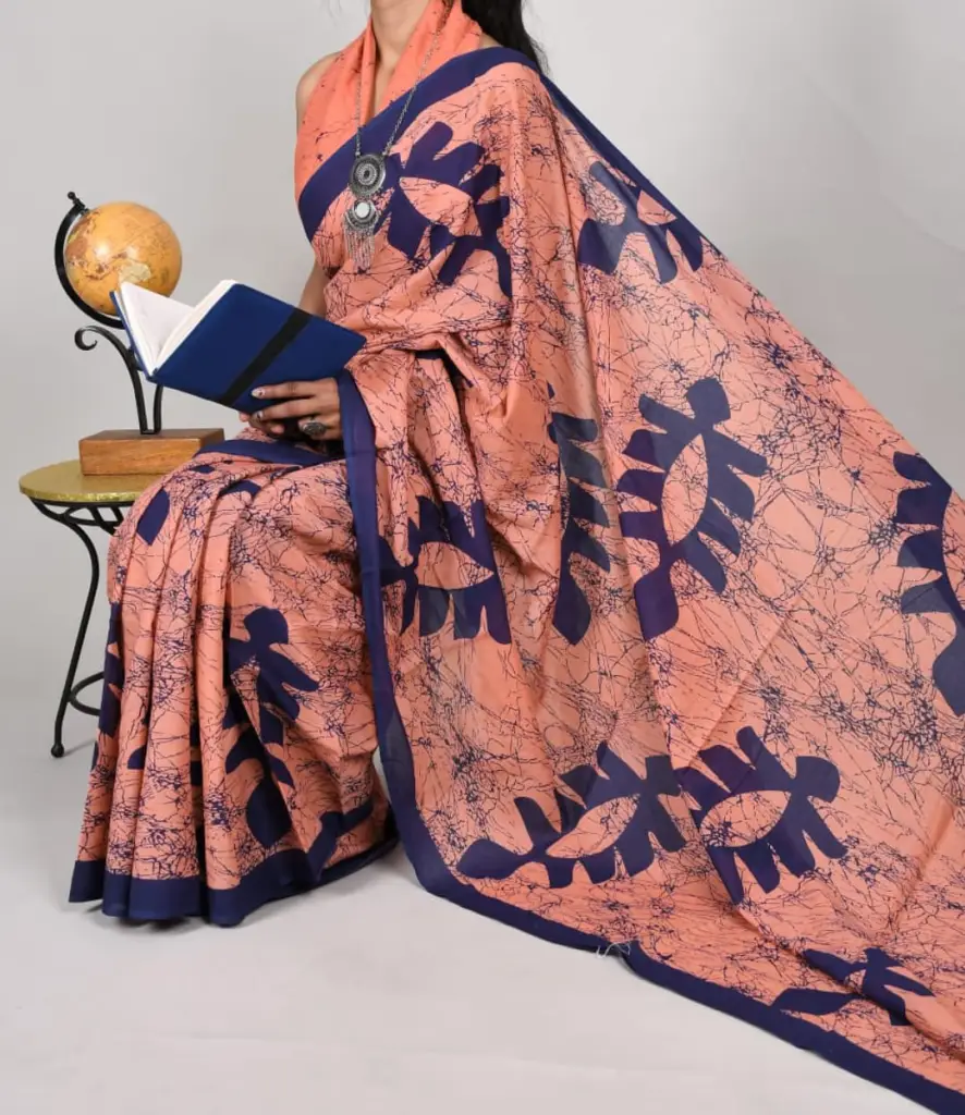 Cotton printed saree