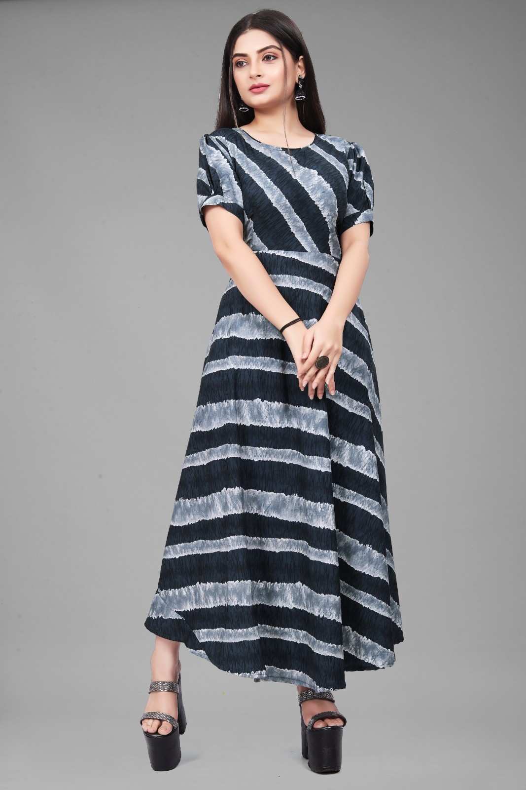 Classic stripes women dress 