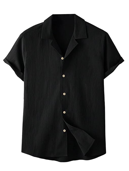 Men’s Lightweight Beige Short Sleeve Shirt