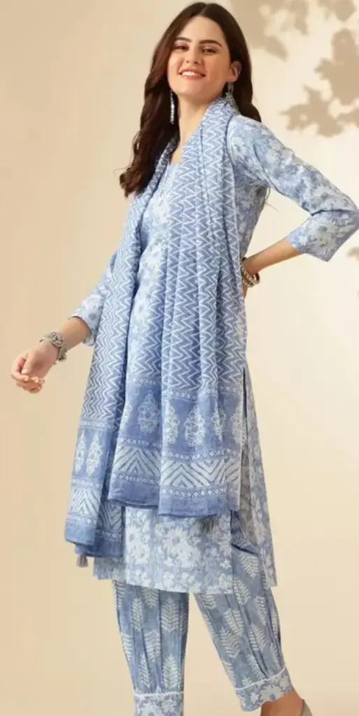 Afghani Kurta with Dupatta Set