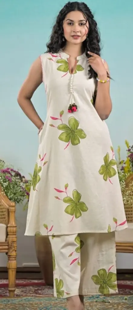 Tara Leafy Breeze Kurta Set