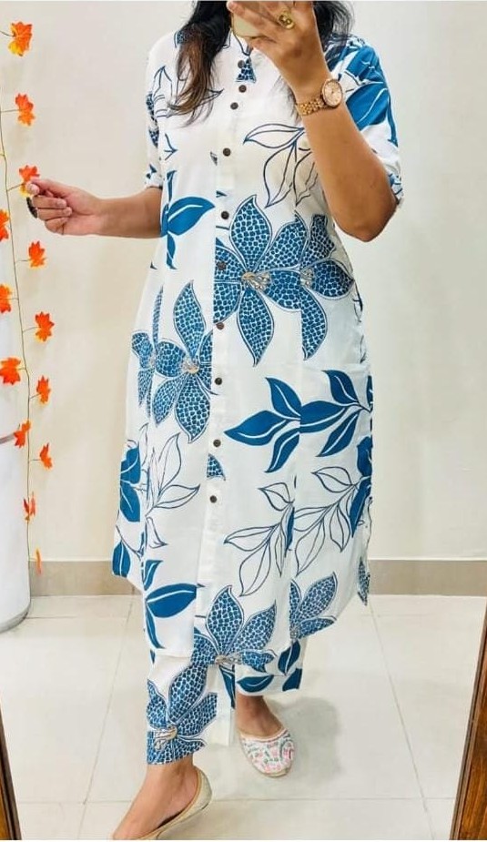 Floral Breeze Cotton Co-ord Set 