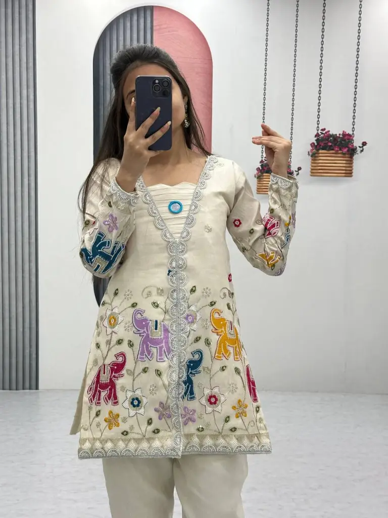 Regal Forest Embroidered Co-Ord Set 
