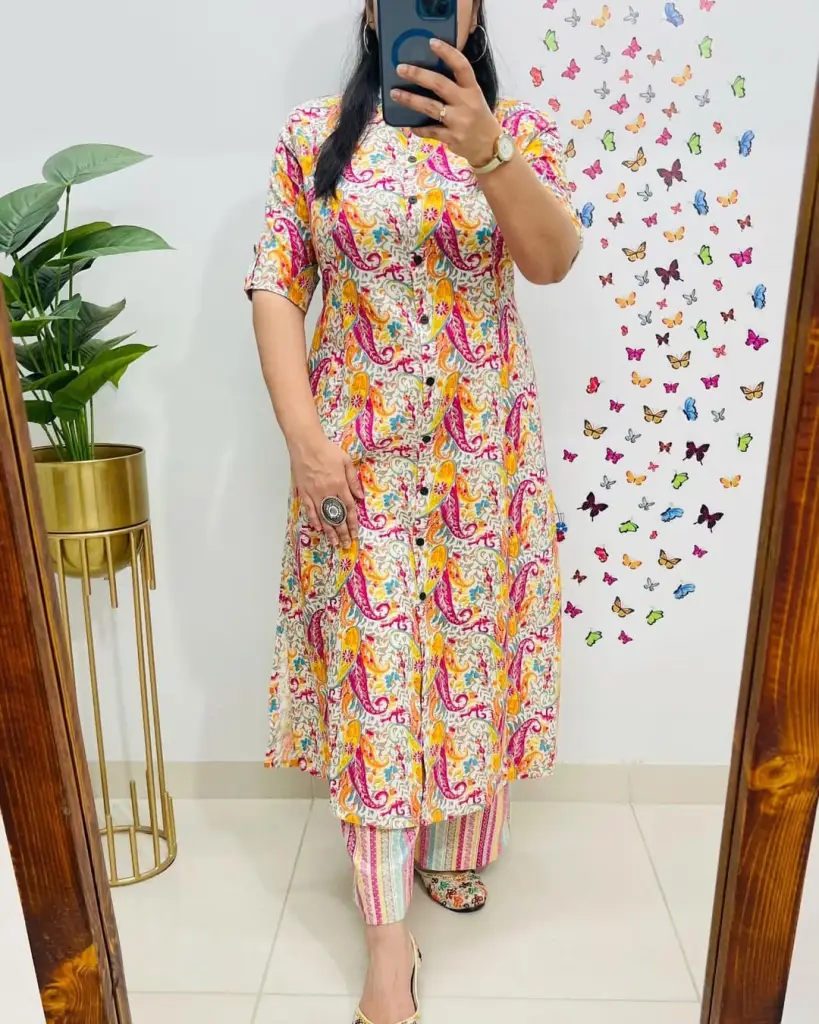 Vibrant Multicolor Kurta & Palazzo Set