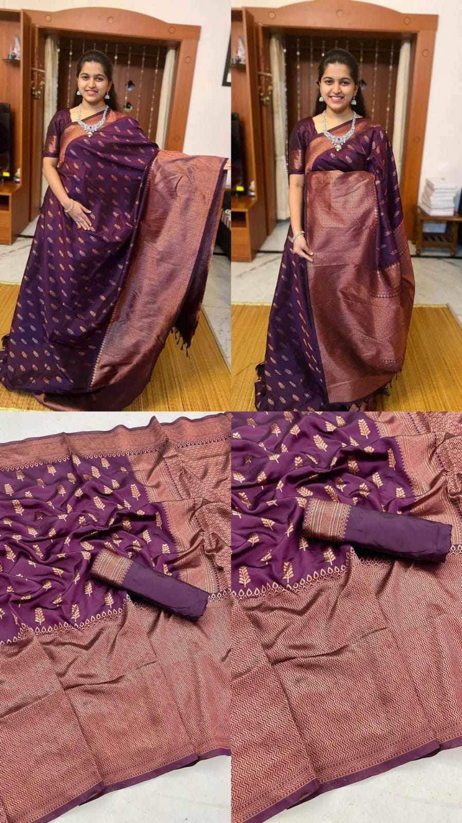 Soft fabric banarasi silk saree