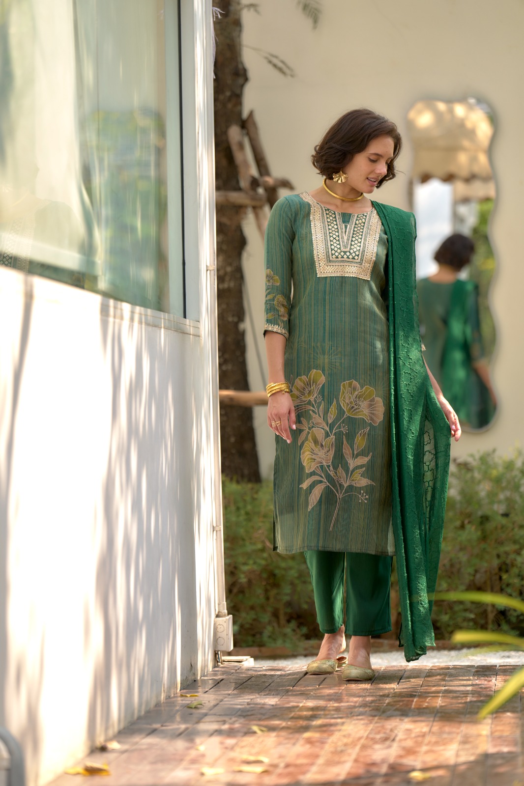 Kurti with Pant Dupatta Set