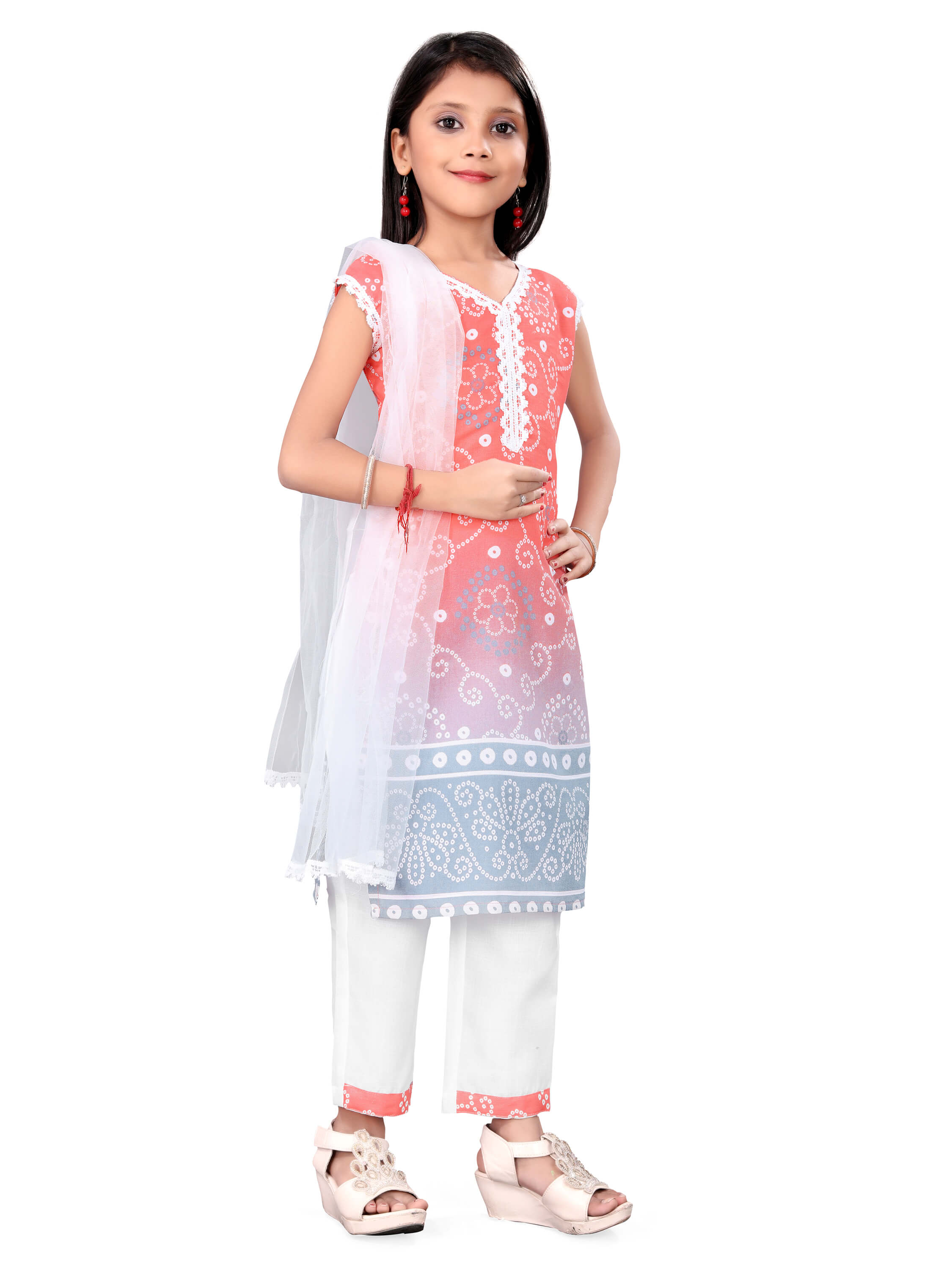 Cotton Printed Kurtas Bottom Dupatta set