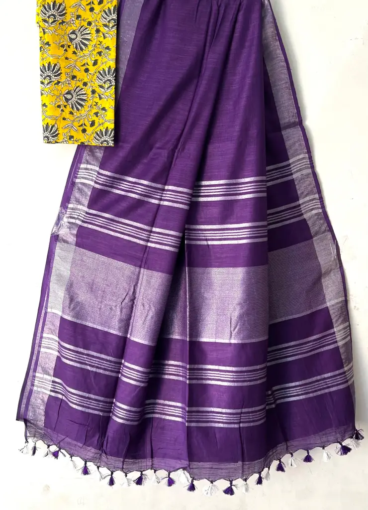 Handloom  Indigo Saree