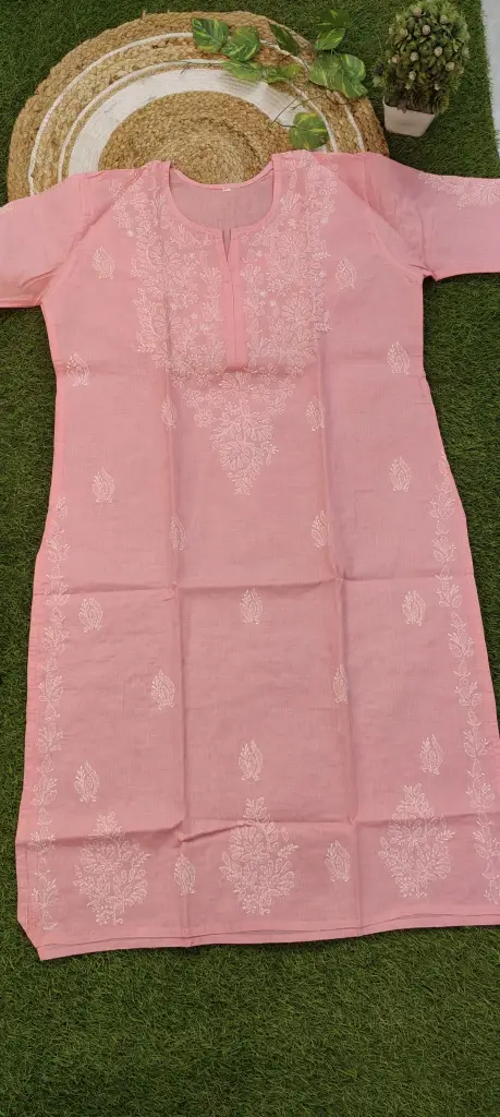 Exclusive Chikankari Voil cotton kurti 
