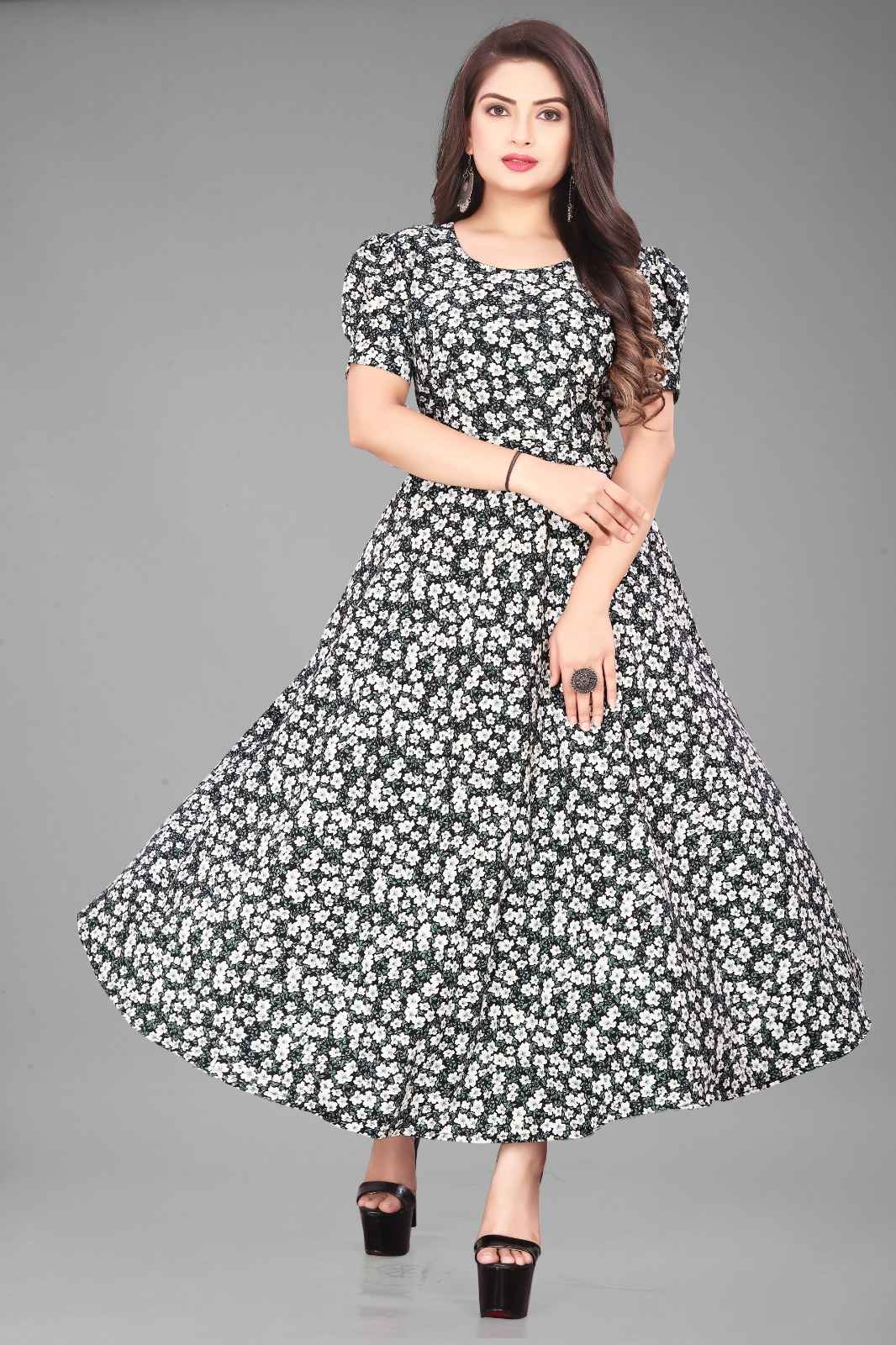 Floral Dusk Elegance Dress