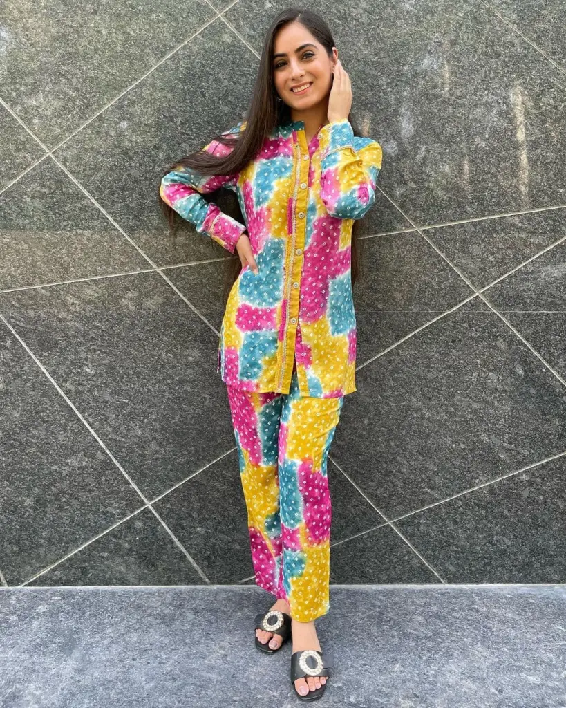 Radiant Pop Rayon Co-Ord Set