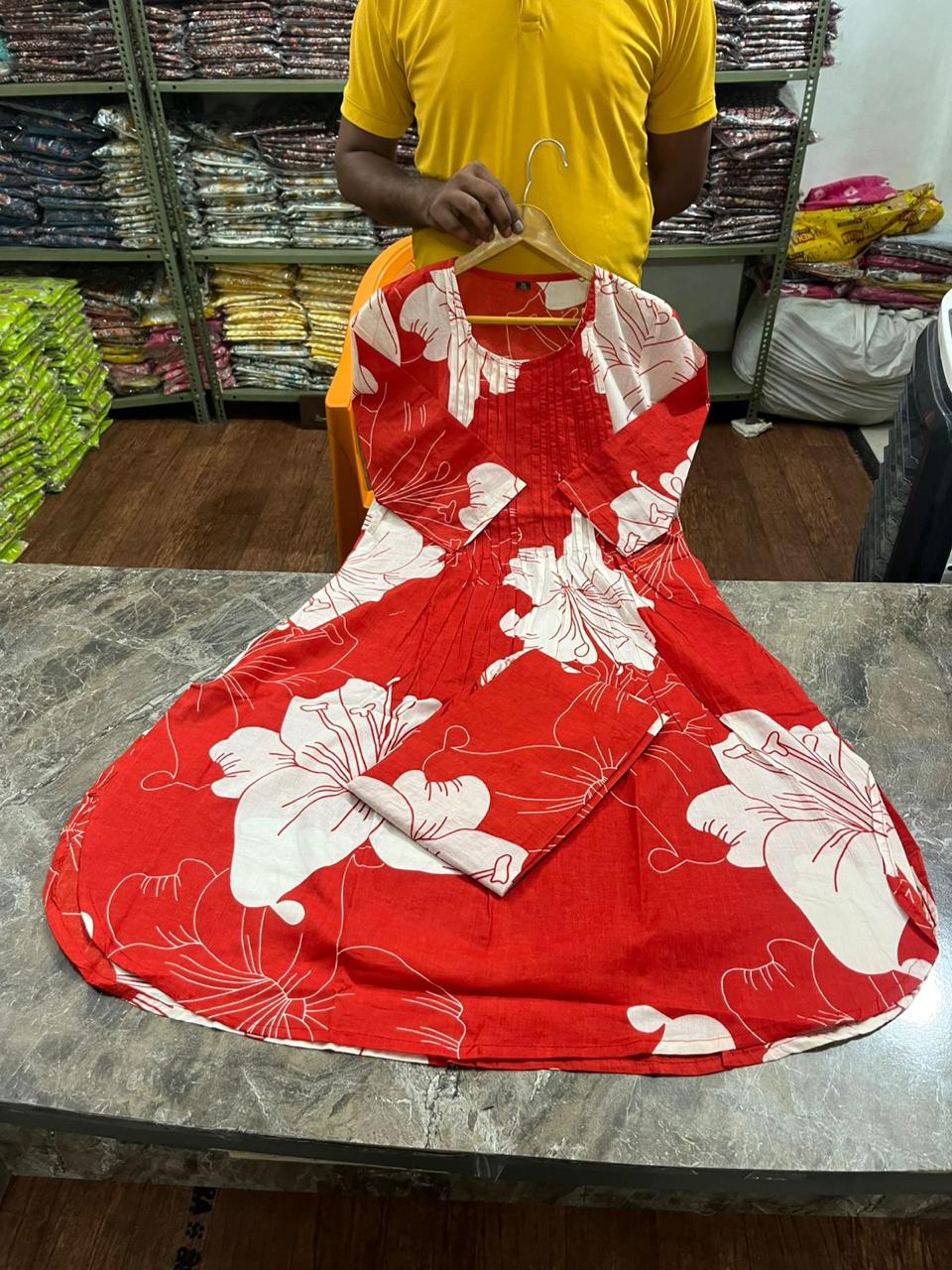 Floral Bloom A-Line Kurta Set 
