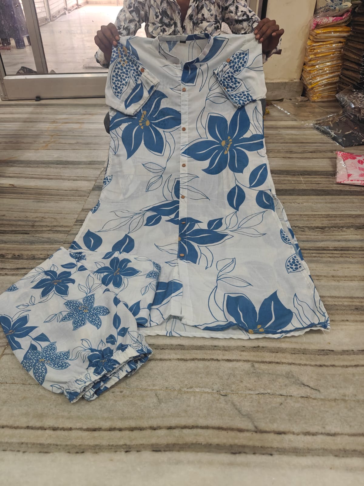 Floral Breeze Cotton Co-ord Set 