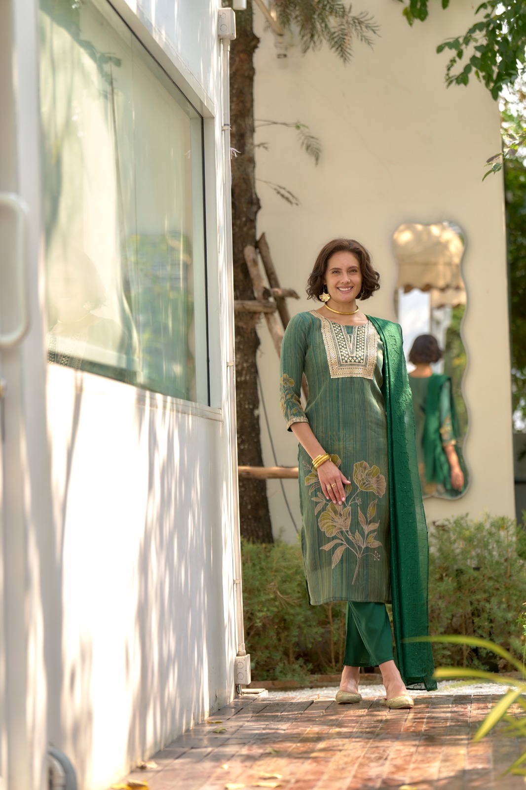 Kurti with Pant Dupatta Set