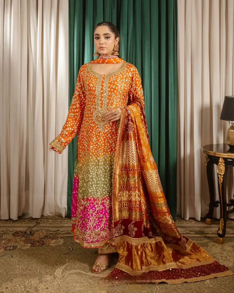  Royal Radiance Multicolor A-Line Kurta Set