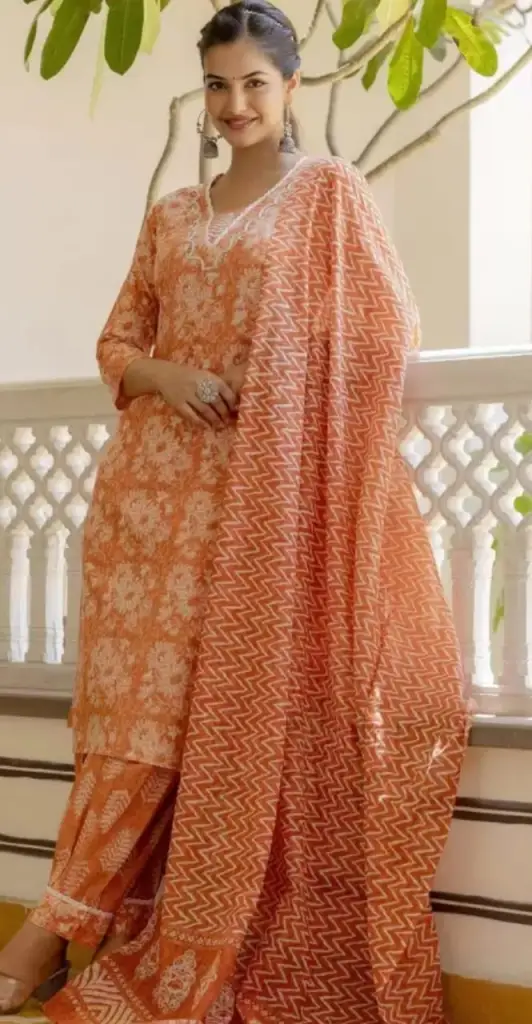 Afghani Kurta with Dupatta Set