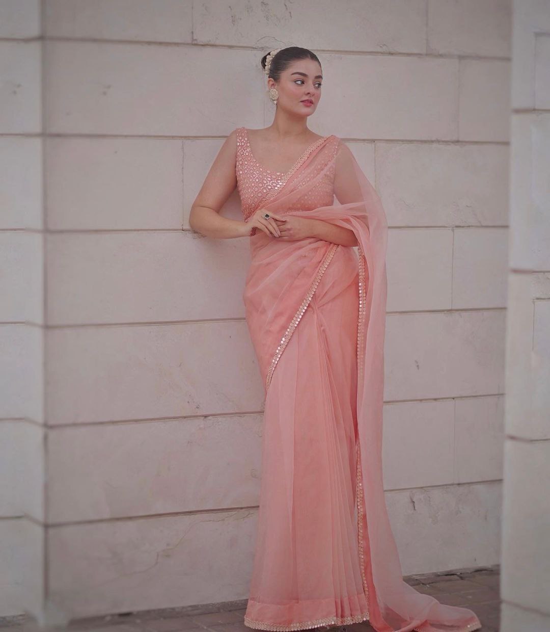 Elegant organza silk saree