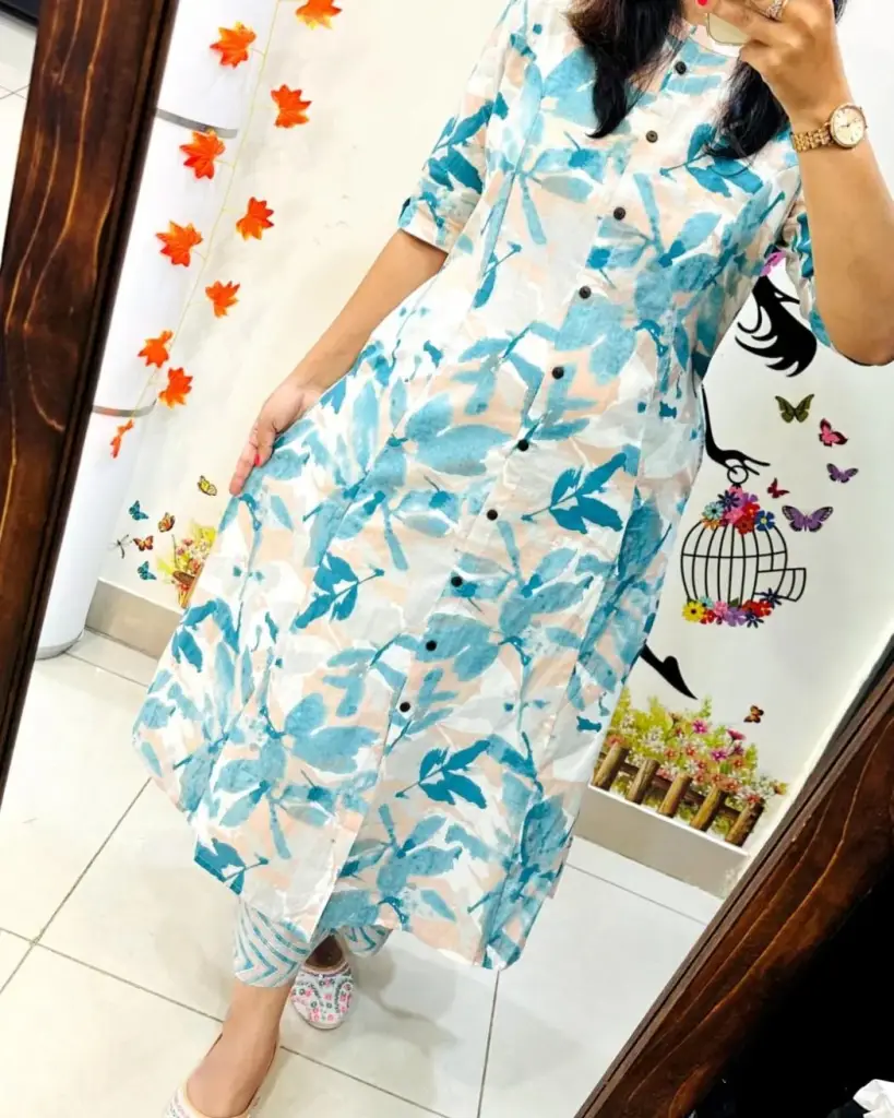 Elegant A-Line Co-ord Set with Ankle-Length Pants
