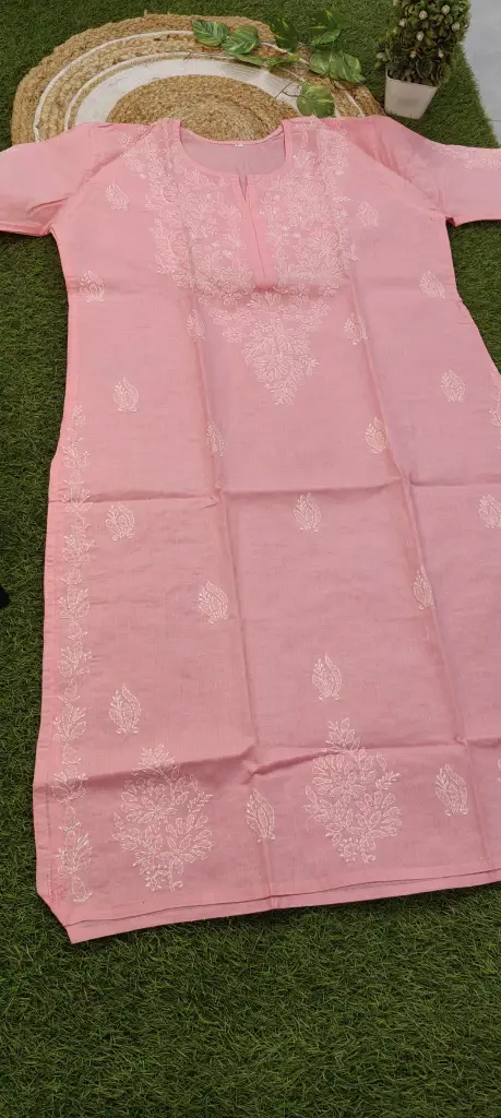 Exclusive Chikankari Voil cotton kurti 