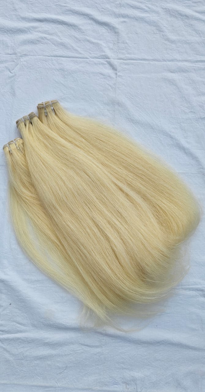 Blonde 613 Indian Human Raw Hair Weft or Bundles Available 10- 38 Inches 