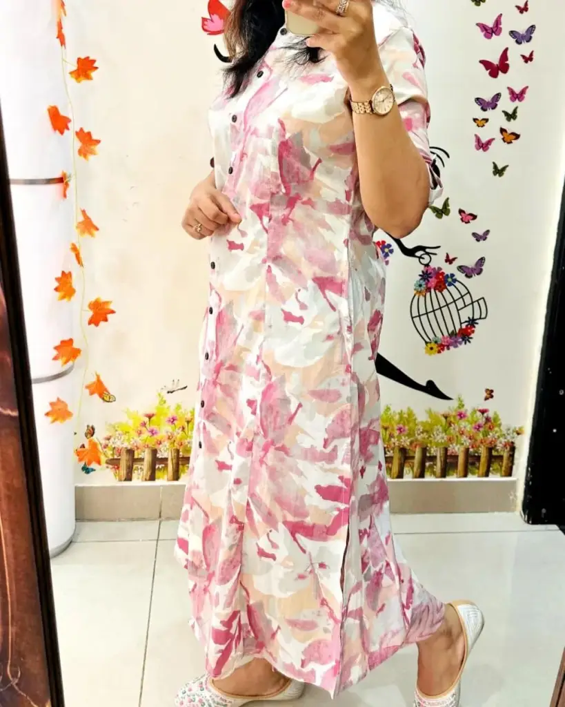 Elegant A-Line Co-ord Set with Ankle-Length Pants