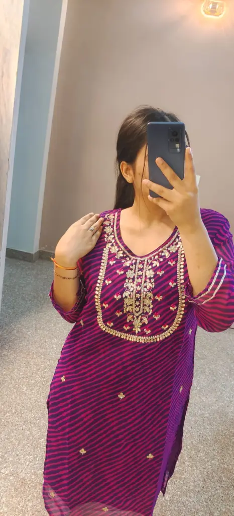 Traditional Lahariya print kurti 
