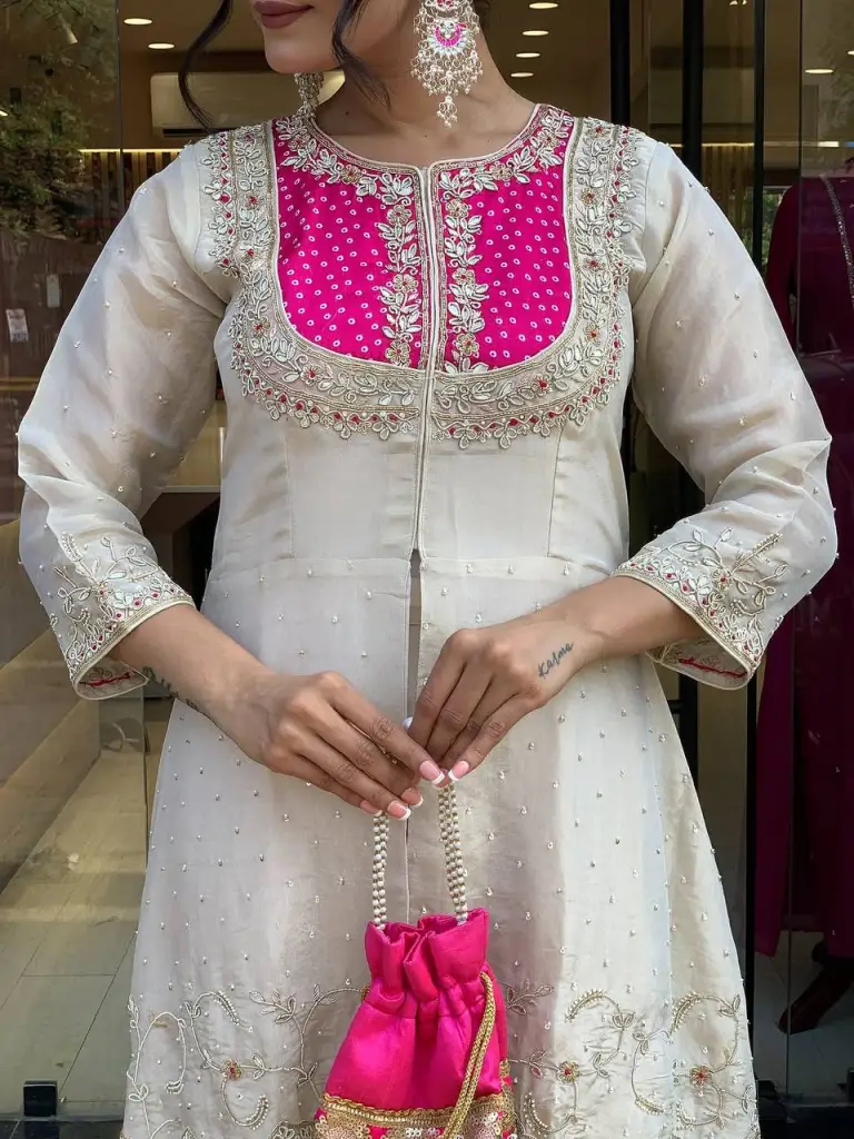 Embroidered Festive Coord Set with Flared Pants